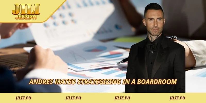 Andres Mateo strategizing in a boardroom