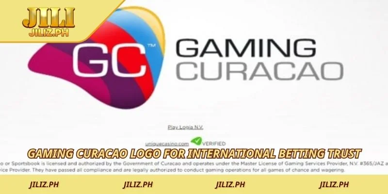 Gaming Curacao logo for international betting trust