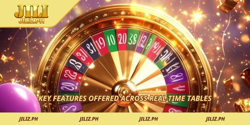 Key features offered across real time tables