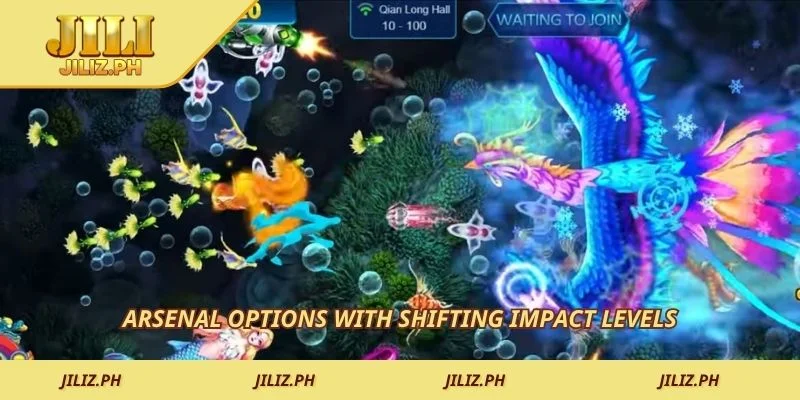 Arsenal options with shifting impact levels