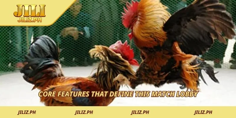 Core features that define this match lobby