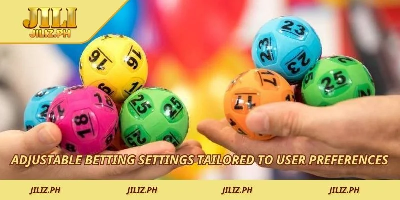 Adjustable betting settings tailored to user preferences