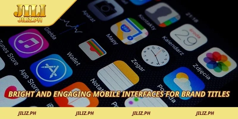 Bright and engaging mobile interfaces for brand titles