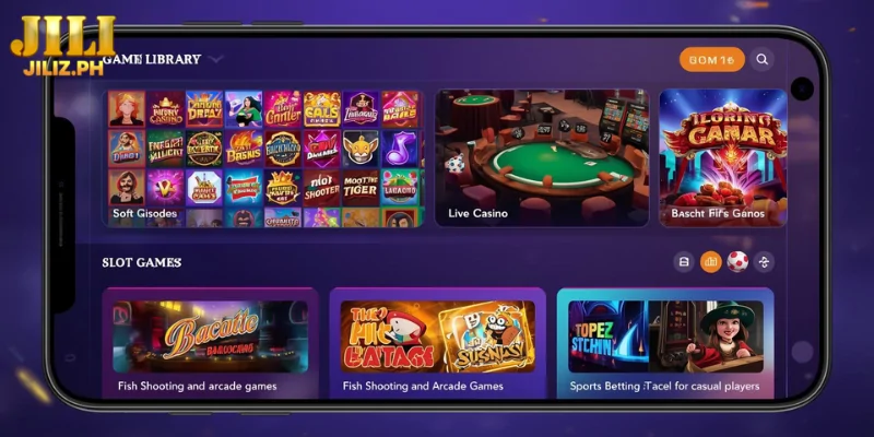 Game Selection Available in the plus777 mobile app
